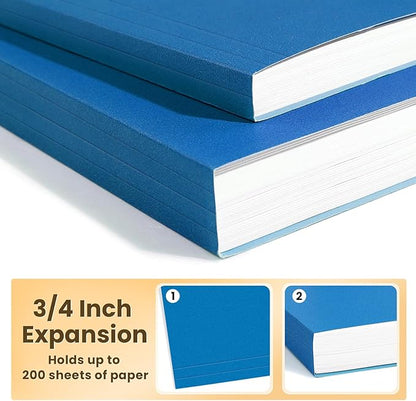SUNEE Hanging File Folders Legal Size, Blue File Folders 25 Pack 1/5-Cut Tabs, Stay Organized for Your Home and Office Bulk File and Documents
