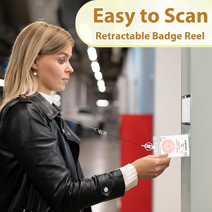 Lanyards for Id Badges 3 Pack Badge Lanyard with 6 Pcs Id Badge Holder Retractable Stainless Steel Teacher Lanyards Cruise Ship Lanyards for Girl Women (Gold, Silver, Pink)