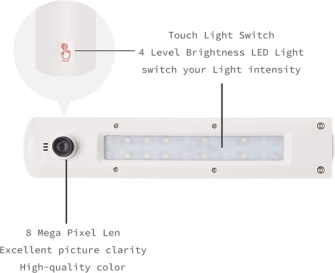 Digital Portable Overhead USB Distance Teaching Document Camera LV-1020 (White)