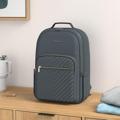 LOVEVOOK Laptop Backpack for Women 18.4 inch,Cute Womens Travel Backpack Purse,Professional Laptop Computer Bag,Waterproof Work Business College Teacher Bags Carry on Backpack with USB Port,Blue-green