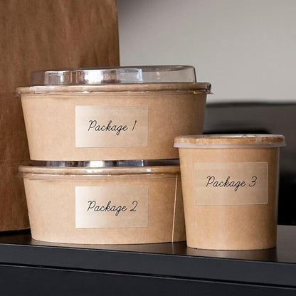 Transparent Thermal Labels 3 × 2 Inch Self Adhesive Printer Clear Stickers Vinyl Waterproof Roll Decals Rectangle Name Tag for Address Design DIY Logo Business 300 PCS