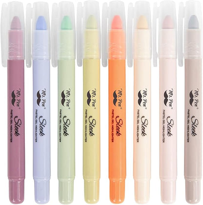 Mr. Pen- Gel Highlighter, 8 Pack, Pastel Colors, Bible Highlighters No Bleed, Assorted Colors, Pastel Quick Dry Highlighter, Bible Markers