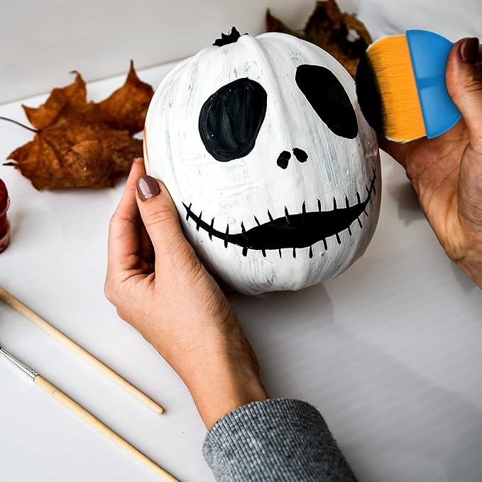 Boao 4 Pieces Brush Applicator Diamond Painting Brush Accessories Tools, Artist Drawing Flat Paintbrush for DIY Gesso, Varnishes, Oil Paint, Acrylic Painting, Watercolor(Blue and Gold)