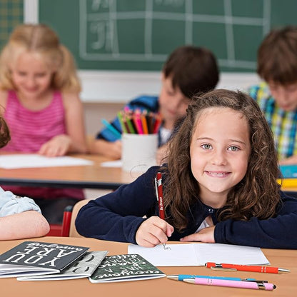 Funrous 32 Pcs Motivational Quote Pens Inspirational Notepads Mini Journal with Ballpoint Pen Small Notebooks Gift Set for Men Women Coworkers, Adult Party Favors Prizes Gift Bulk(Classic)