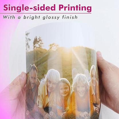 Koala Glossy Inkjet Photo Paper 8.5X14 Inches 48lb 100 Sheets Professional Glossy Photographic Paper Compatible with Inkjet Printer Use DYE INK 180gsm Legal Size