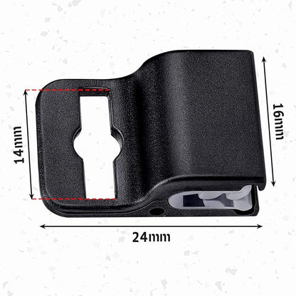Eaasty Black Gripper Card Holder Clamps Black Swipe Plastic ID Card Secure Badge Holder for Standard Thickness ID Badge, CAC, Chip or Swipe(40 Pcs)