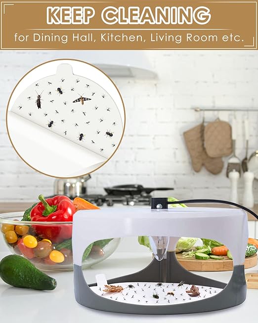 TINDTOP 20 Pack 7.1” Replacement Glue Boards, Indoor Glue Boards Refill Sticky Cards Compatible with Most Models Dome Replacement Glue Boards