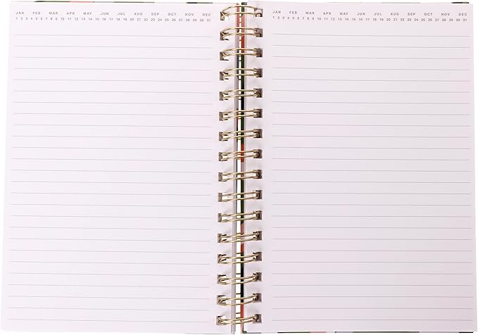 Graphique Hardbound Spiral Journal | Groovy Notes Design | Premium Paper | Notebook | Diary | Lists | Record Month and Date | Great Gift | 160 Ruled Pages | 6.25” x 8.25”