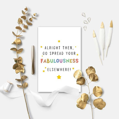 Funny Coworker Leaving Work Card - Humorous & Heartfelt Farewell & Congrats Promotion Card for Friend Starting New Job