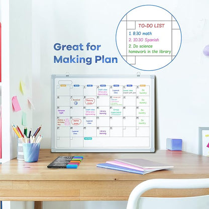 maxtek Dry Erase Markers Ultra Fine Tip, 0.7mm, Low Oror, Extra Fine Point Dry Erase Markers for Planning Whiteboard, Calendar Boards, 6 Count