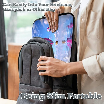 Universal Tablet Laptop Sleeve Case 10 inch, Hot Air Balloon Slim Carrying Case Durable Handbag Travel Laptop Bag for 7 to 10-inch Laptops/Notebook/Kids Tablet/ipad/eBook Readers