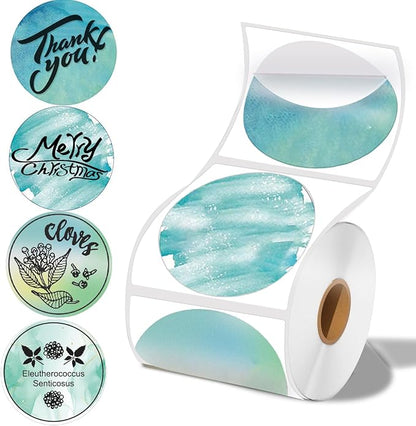 2 x 2 Round Thermal Labels, 2 inch Round Thermal Sticker Labels for Business and Home, for Label Printer, for M110/M220/M221 Label Maker，140 Labels for Printer