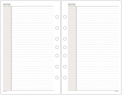 AT-A-GLANCE Day Runner Notes Pages, 87228 DAY-TIMER, Refill, Loose-Leaf , Undated, for Planner, 5-1/2" x 8-1/2", Size 4, 30 Sheets/Pack (011-200)