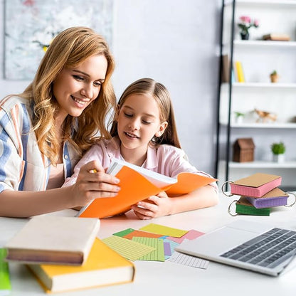 800 PCS Index Cards 3x5 Inches Colored Flash Cards with Ring, Punched Lined Flashcards Ruled Index Cards Notecards Study Cards Heavy Note Cards for Studying, Learning, School, College, Memory