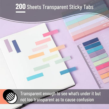 Mr. Pen- Aesthetic Bible Highlighters and Pens No Bleed, 16 Pack, 200 Sheets Transparent Sticky Tabs, Bible Highlighters No Bleed Highlighters for Bible Pages No Bleed, Bible Pens No Bleed Through