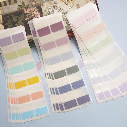 Potanro Sticky Book Tabs 360PCS Notebook Tabs Colorful Book Annotation Tabs Kit Writable Book Tabs Repositionable Color Page Markers Bible Tabs for Office Supplies