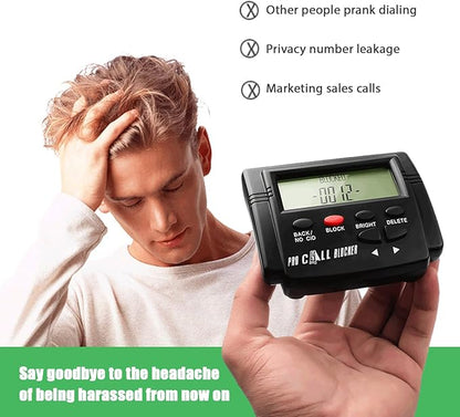 Call Blocker for Landline Phones,2000 Groups Large Capacity Prevent Harassment Caller ID Box,Home Phone Auto Call Block with LCD Display,Scam Call Blocker for Home Phones,for Answering Machine
