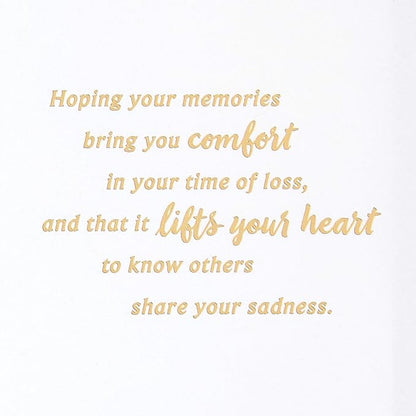 Hallmark Sympathy Card (Gold Foil Agate)