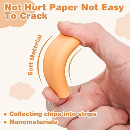 Pencil Erasers, Rubber Erasers, Erasers for Pencils, Erasers for School, Bright Colors, Pack of 6