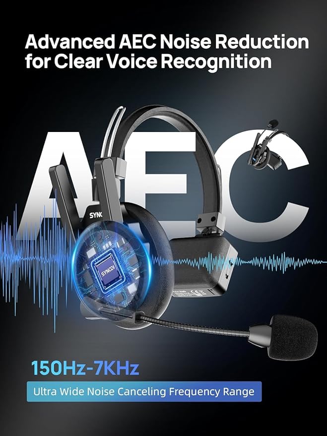 SYNCO XTALK XPro2 X2 Wireless Intercom Headset System 2.4 GHz Full Duplex 1640feet/500 Meter Communication System for Live Show Stage Performance Movie Shoot (XPro2/2 Persons)