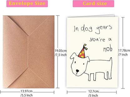 Funny Birthday Cards for Men, Women, Brother, Sister, Dad, Mom, Husband, Friend, and Anyone | Humorous Gifts | Unique Birthday Decoration