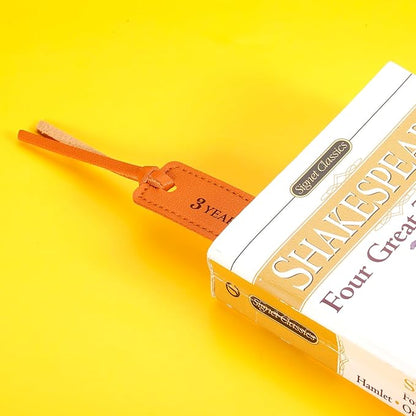 Leather Bookmark 3rd Wedding Anniversary, 3 Year Anniversary Wedding Gifts for Women Men Valentines Day Christmas Birthday Gifts 3 Years as Husband & Wife Gift for Her Him Couple 3 Years of Marriage