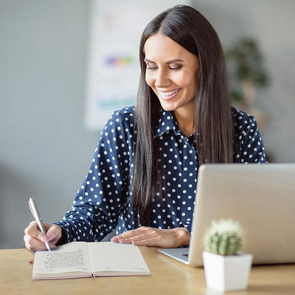 Pink Lined Journal Notebook for Women Men A5 Hardcover Leather Journals College Ruled Notebooks 300 Pages 5.7 x 8.3 Inches