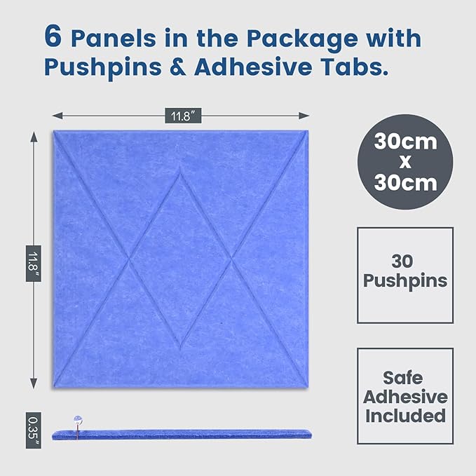 Large Cork Board for Walls with 30 Push Pins-24"X36", Easy to Peel&Stick Vision Bulletin Board Tiles, Black Poster Felt Board Supplies Set Home Office Classroom Corkboard Decor Self Adhesive