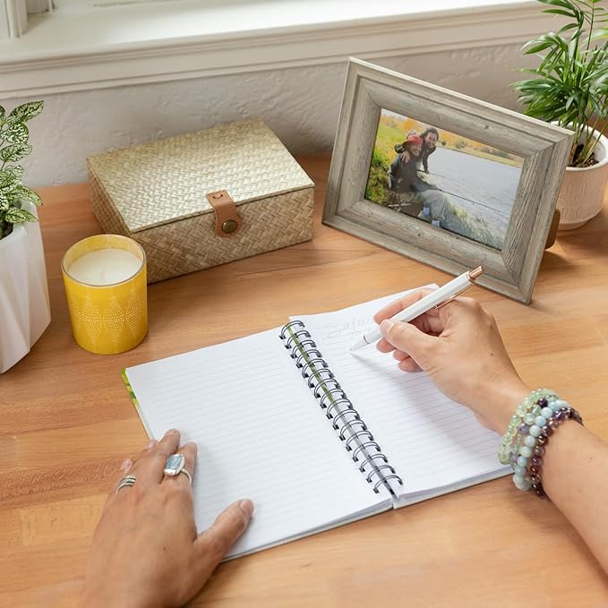 Willow Tree Butterfly Notebook, Lined, Spiral-bound, Hard-Cover Booklet to keep lists, thoughts, To-Dos and Reflections, Features Beautiful Image of Butterfly Carved Sculpture