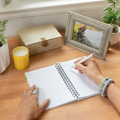 Willow Tree Butterfly Notebook, Lined, Spiral-bound, Hard-Cover Booklet to keep lists, thoughts, To-Dos and Reflections, Features Beautiful Image of Butterfly Carved Sculpture