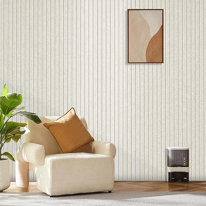 Large Cork Board for Office Wall Decor,8 Pack Felt Wall Tiles with Slat Wall Paneling and 30 Push Pins,Felt Bulletin Board Pin Board Cork Boards for Walls (Oatmeal)