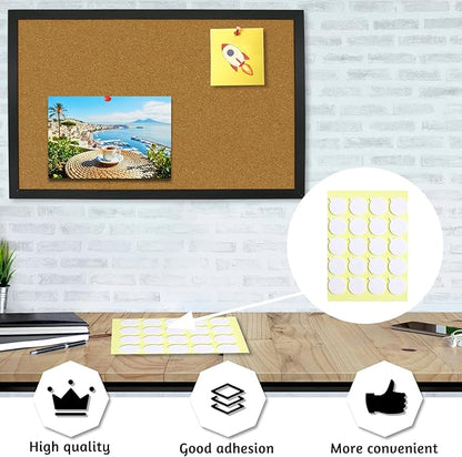 OWLKELA Cork Bulletin Board 17.7"X 13.3", Notice Pin, Ideal for Office & Home Decor, School Message or Vision