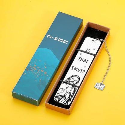 is That Smutt Jesus Bookmark, Gag Gift for Female Friends Booklover, Christmas Stocking Stuffer, Gag Gift, Book Accessories for Reading Lovers,Funny Bookmark for Women, White Elephant Gifts