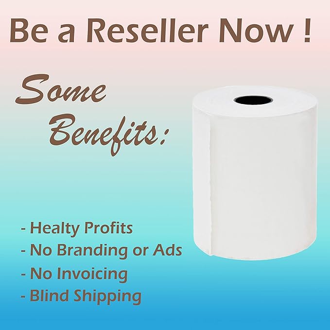 (4 Rolls - 48 GSM) 3 1/8 x 230 Thermal Paper (80mm x 70m) premium tape for Square POS System, Register Thermal Receipt Paper Rolls for TM-T88III, TM-T88IV, TM-T88V, TSP100, CT-S300, CT-S2000