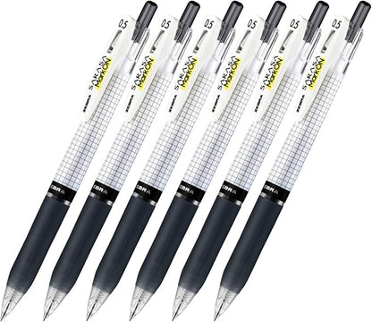 Zebra sarasa Mark on Gel ink 0.5mm ballpoint pens ink color (Black) pack of 6