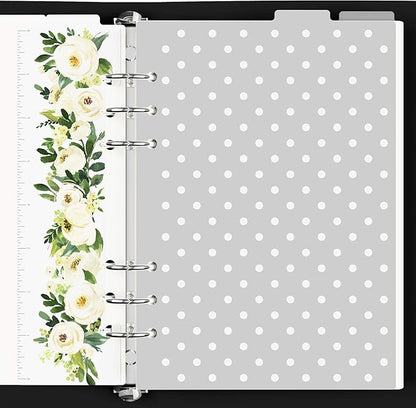 Discagenda Rosa Blanca Today Marker Ruler and Dividers Set for Planner Personal Organizer, Ringbound A5 (5.8x8.3in)