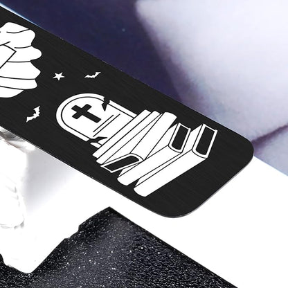 Stocking Stuffers for Women, Christmas Gifts for Book Lovers Bookish, White Elephant Gifts for Adults Useful, Cute Bookmarks Spooky Bookmark Gifts, Horror Lovers Gifts, Anniversary Birthday Gifts