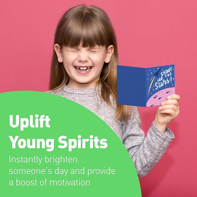 Sweetzer & Orange S&O Colorful Inspirational, Encouragement Cards with Envelopes Set of 24 - Blank Greeting sheets Assortment Box - Positive Affirmation notes and Envelopes - Motivating decor cards