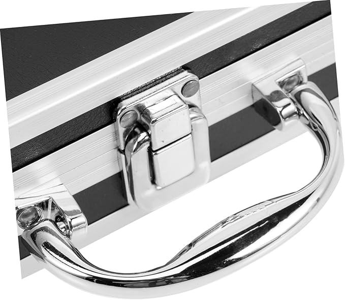 Box Aluminum Hard Cases Emergency Kit Cash Money Hard Case Suitcase Laptop Carrying Case Tool Lock Case Cosmetic Carrying Case Laptop Briefcase Home Tools Portable Travel Flat