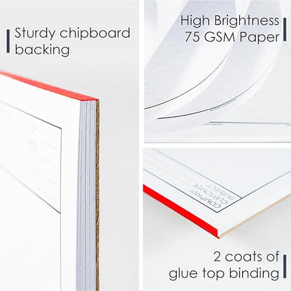 8.5" x 11" Isometric Graph Paper 50 Sheets Landscape - 0.25" Grid, Non-photo Blue, High Brightness, Drafting, Engineering, Art, 3D Design (3-Pack)