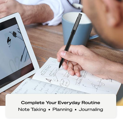 uni-ball Roller Ball Stick Pens, 0.5 mm Micro Tip, Red, Pack of 12