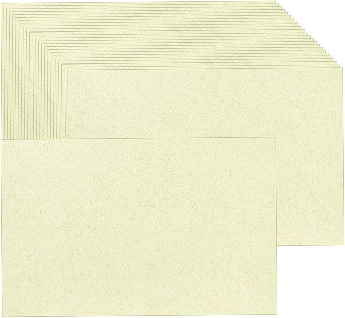Baisunt 25 Pack 4x6 ClassicRustic Cardstock Paper Blank Thick Heavyweight 80lb Card Stock for Making Greeting Cards, Invitations cards, Photos, Postcards