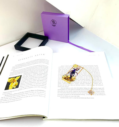 Metal Bookmarks - Genshin Impact Albedo Bookmarks with 3D Display Box - Perfect Birthday Gifts for Book Lovers