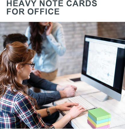 Colored Index Cards 3x5 Inch - 200 Pack, Ruled Index Flash Cards for Studying, Lined Index Note Cards 3" x 5" with Colorful, Heavy Colored Flashcards 3x5 Notecards for Office, Home and School Supplies