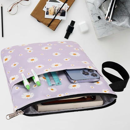 DSIUE Book Sleeve Book Protector Book Lovers Gifts Book Covers for Paperbacks with Zipper,11.4 X 9 Inch