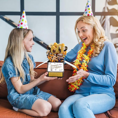 Happy 60th Birthday Pop-Up Card, Multicolored 60 Year Old Birthday 3D Cards with Envelopes Cool Sixty Birthday Popup Box Best 60th Birthday Gift Ideas for Men Women