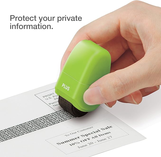 Guard Your ID Identity Protection Security Prevention Stamp Roller (Refill 3 Pack)