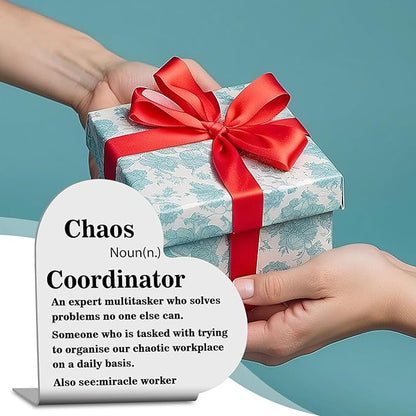 Friend, Coworker Gifts For Women, Funny Birthday Gifts For Her, Anniversary, Office Gifts For Coworkers, Boss, Friends, Heart Stainless Steel Plaque Sign for Work Desk Table Book Shelf Decor -01