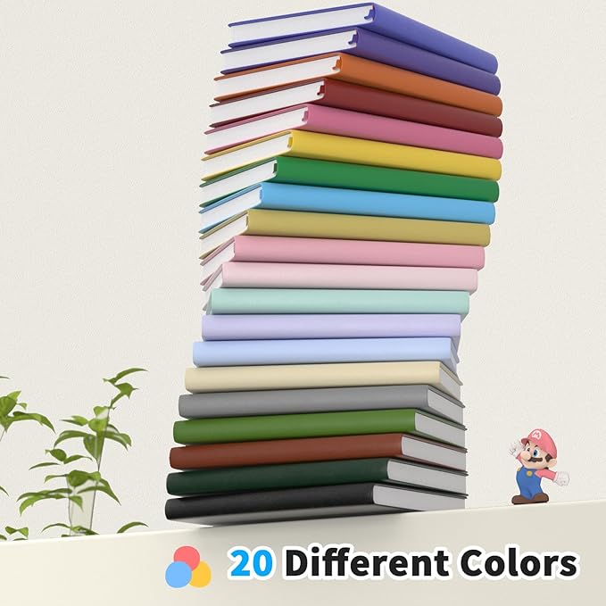 Lined Journal Notebook, 2 Pack, 180 Pages, A5 Journals for Writing, 100 GSM Thick Paper, Small Notebooks Daily Journal for Women Men Work, Business, School, Travel Supplies