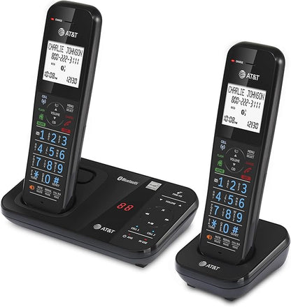 AT&T GL2113-21 Cordless Home Phone with Smart Call Blocker, Bluetooth Connect to Cell, Answering Machine, Full-Duplex Speakerphone